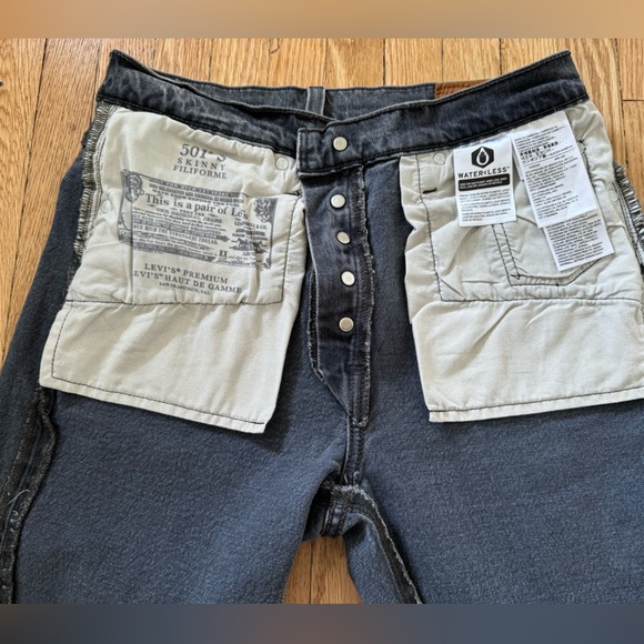 Levi’s skinny 501, high rise, dark side of the moon, size 27. - Picture 5 of 5